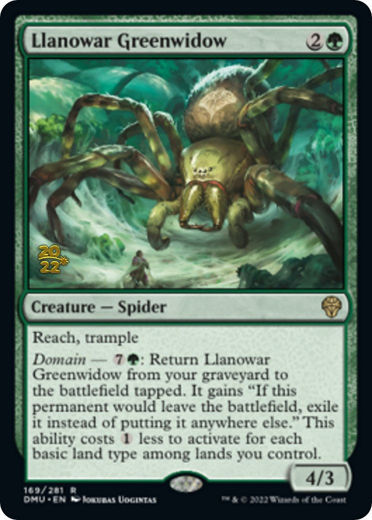 Llanowar Greenwidow [Dominaria United Prerelease Promos] | Webway Games