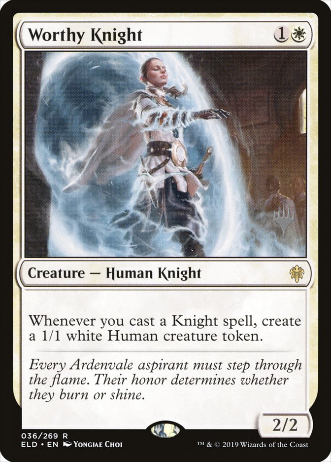 Worthy Knight (Promo Pack) [Throne of Eldraine Promos] | Webway Games