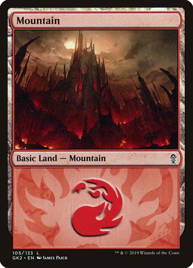 Mountain (105) [Ravnica Allegiance Guild Kit] | Webway Games