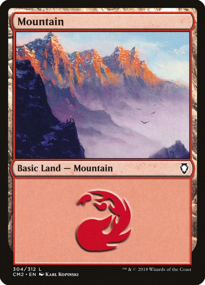 Mountain (304) [Commander Anthology Volume II] | Webway Games