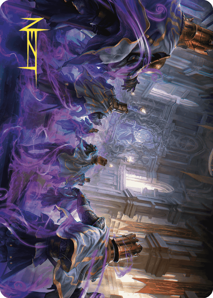 Eerie Interference Art Card (Gold-Stamped Signature) [Wilds of Eldraine Art Series] | Webway Games