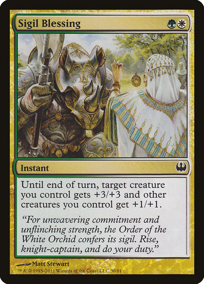 Sigil Blessing [Duel Decks: Knights vs. Dragons] | Webway Games