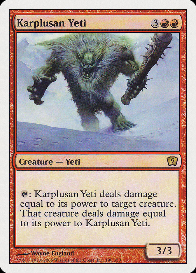 Karplusan Yeti [Ninth Edition] | Webway Games