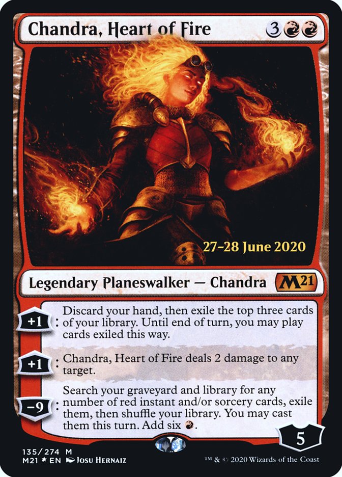 Chandra, Heart of Fire  [Core Set 2021 Prerelease Promos] | Webway Games