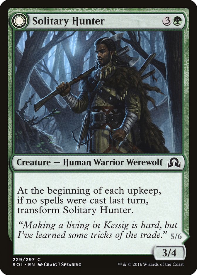 Solitary Hunter // One of the Pack [Shadows over Innistrad] | Webway Games