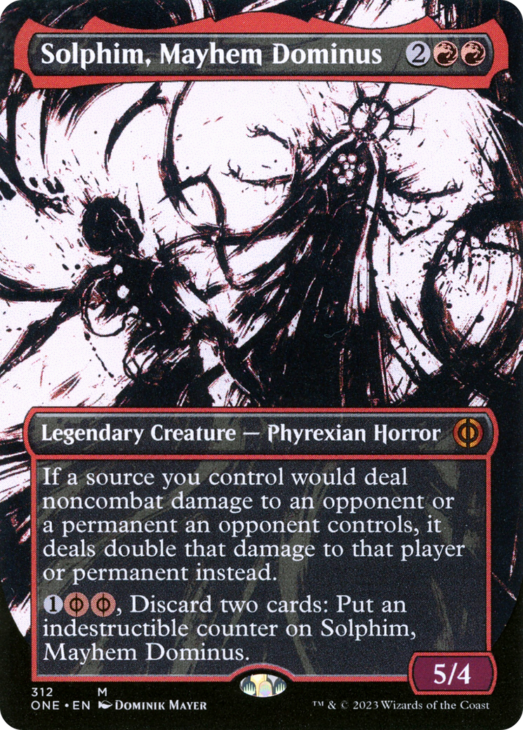Solphim, Mayhem Dominus (Borderless Ichor) [Phyrexia: All Will Be One] | Webway Games