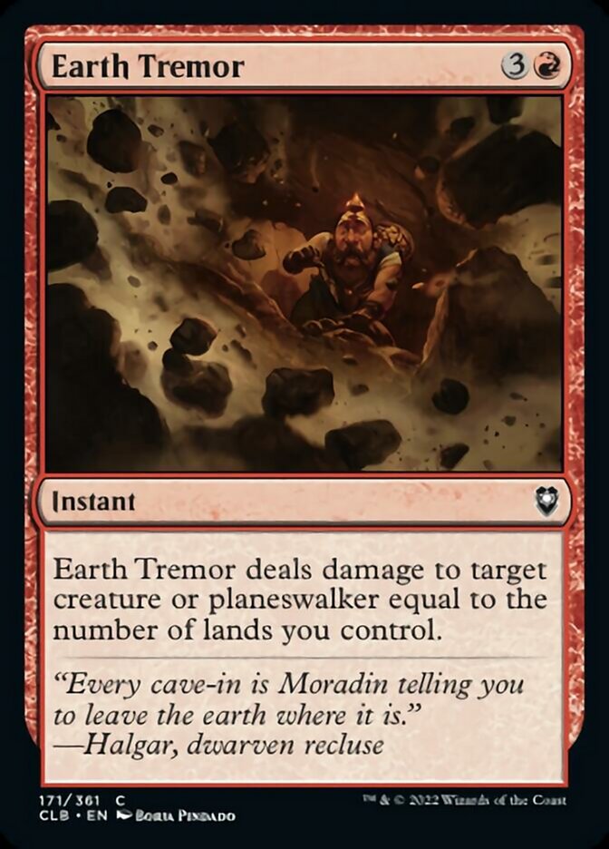 Earth Tremor [Commander Legends: Battle for Baldur's Gate] | Webway Games
