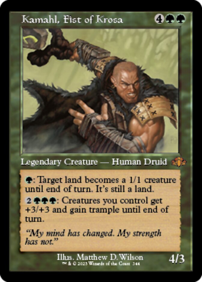 Kamahl, Fist of Krosa (Retro) [Dominaria Remastered] | Webway Games