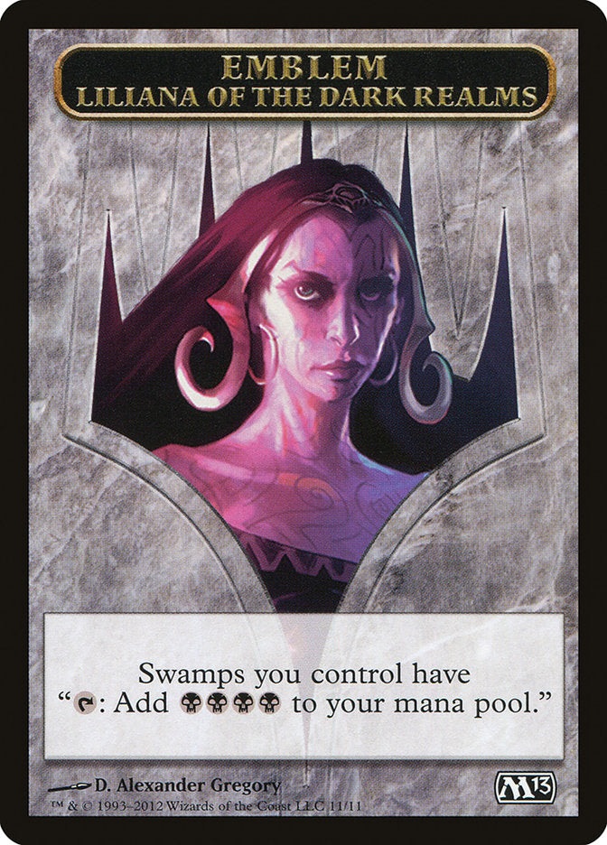 Liliana of the Dark Realms Emblem [Magic 2013 Tokens] | Webway Games