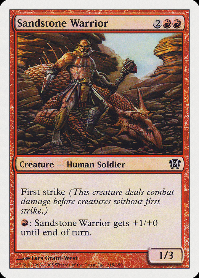 Sandstone Warrior [Ninth Edition] | Webway Games