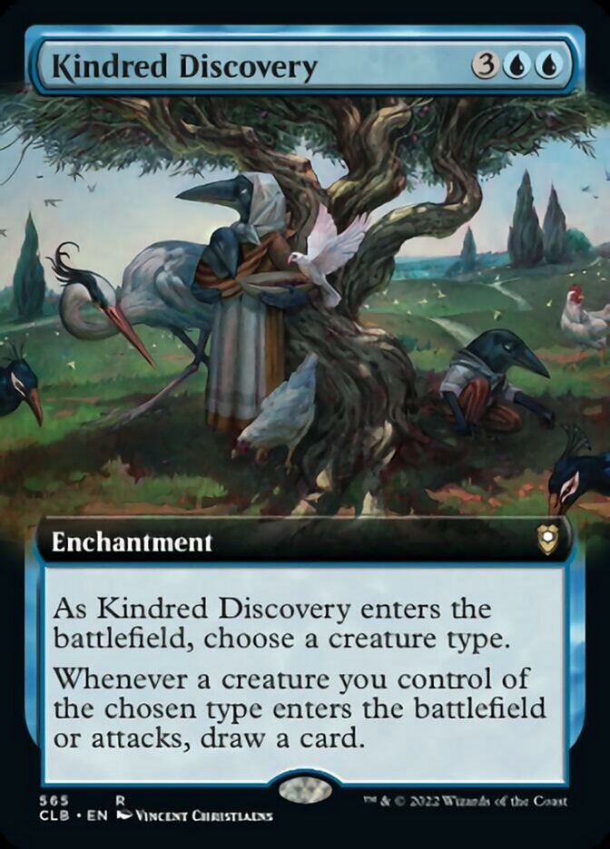 Kindred Discovery (Extended Art) [Commander Legends: Battle for Baldur's Gate] | Webway Games