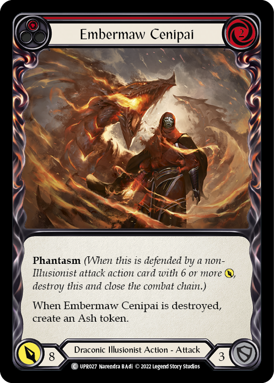 Embermaw Cenipai (Red) [UPR027] (Uprising)  Rainbow Foil | Webway Games