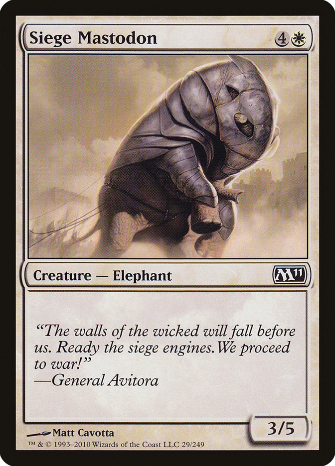 Siege Mastodon [Magic 2011] | Webway Games