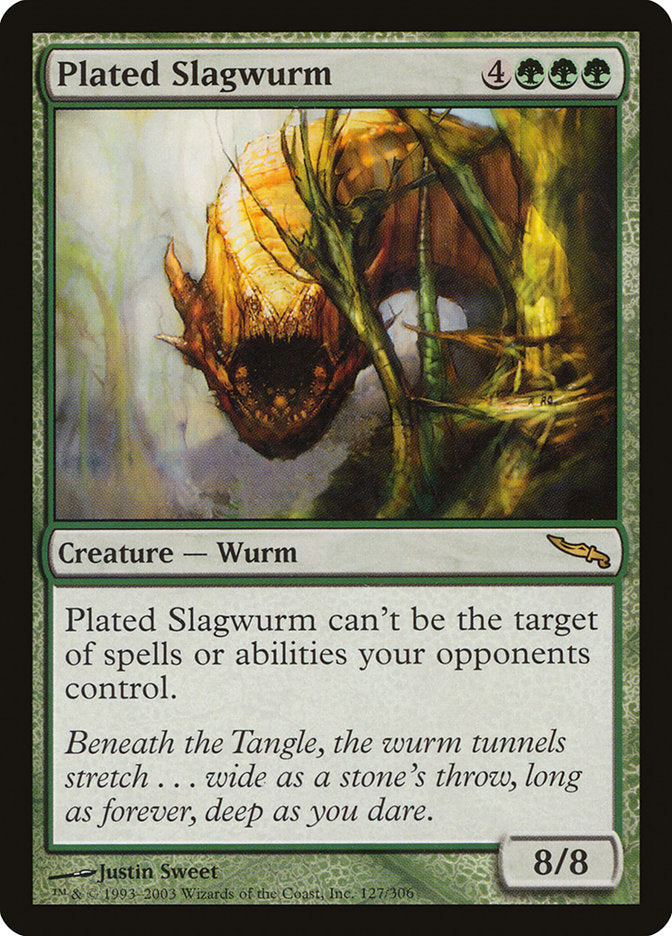 Plated Slagwurm [Mirrodin] | Webway Games