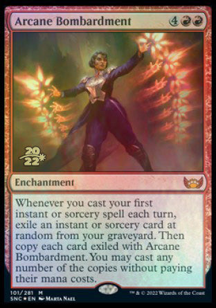 Arcane Bombardment [Streets of New Capenna Prerelease Promos] | Webway Games