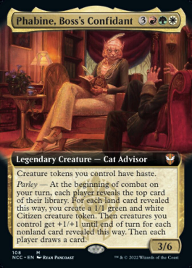 Phabine, Boss's Confidant (Extended Art) [Streets of New Capenna Commander] | Webway Games