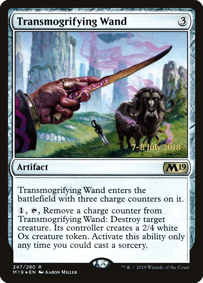 Transmogrifying Wand  (Prerelease) [Core Set 2019 Prerelease Promos] | Webway Games