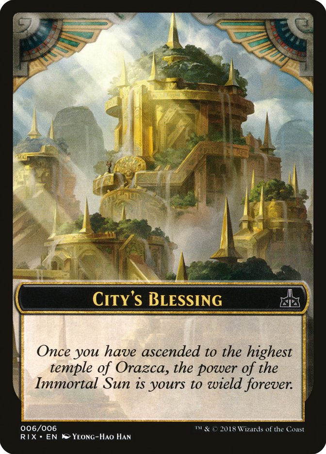 City's Blessing [Rivals of Ixalan Tokens] | Webway Games