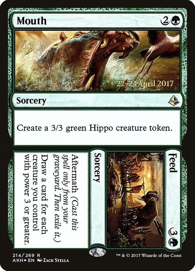 Mouth // Feed  (Prerelease) [Amonkhet Prerelease Promos] | Webway Games