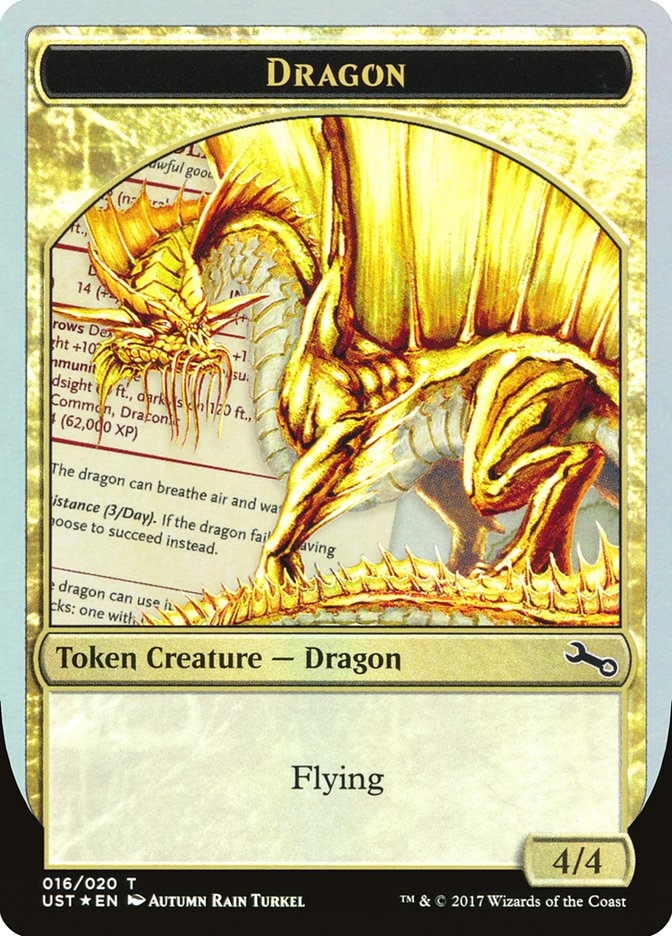 Gold Dragon Token [Unstable Tokens] | Webway Games