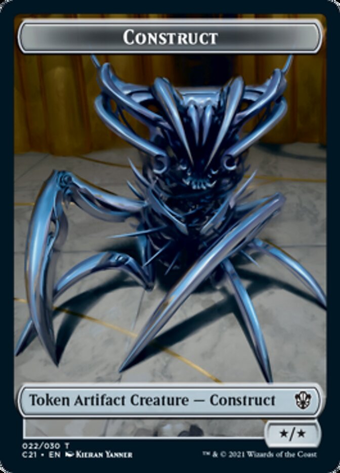 Construct (022) // Treasure Token [Commander 2021 Tokens] | Webway Games