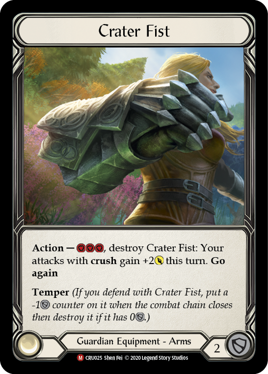 Crater Fist [CRU025] 1st Edition Cold Foil | Webway Games