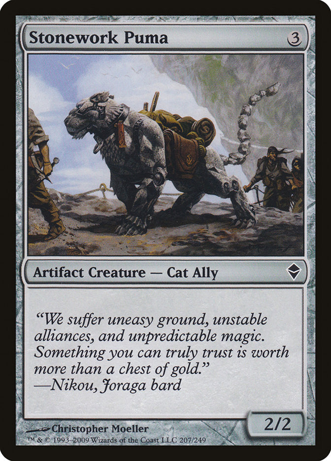 Stonework Puma [Zendikar] | Webway Games