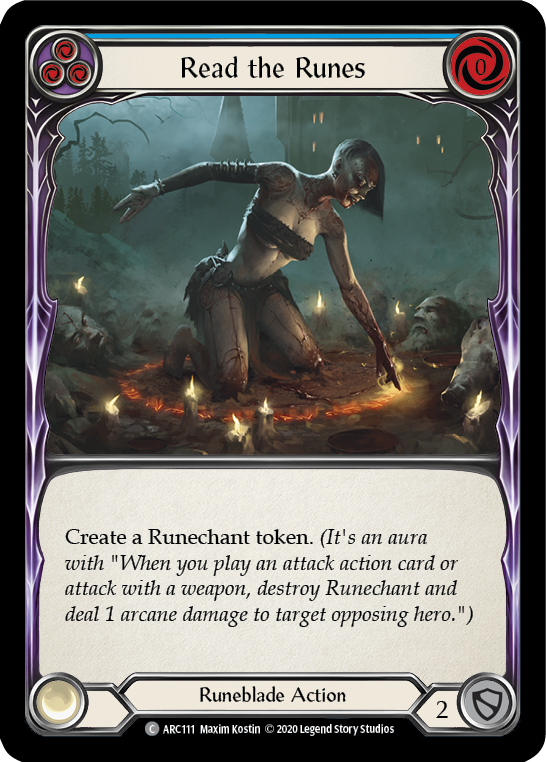 Read the Runes (Blue) [ARC111] Unlimited Rainbow Foil | Webway Games
