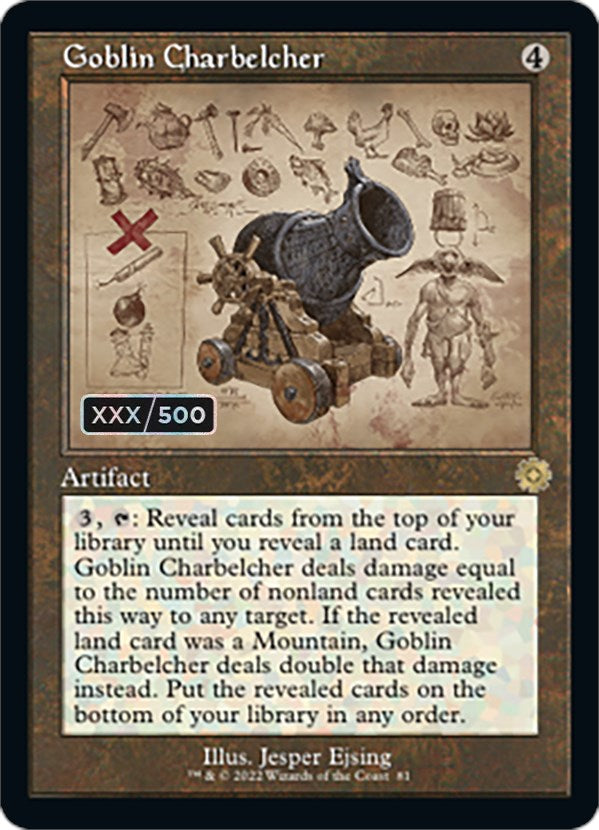 Goblin Charbelcher (Retro Schematic) (Serial Numbered) [The Brothers' War Retro Artifacts] | Webway Games