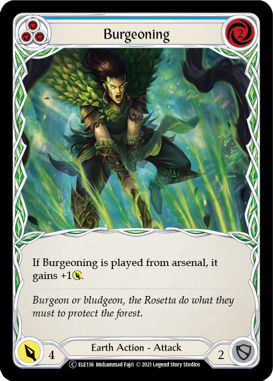 Burgeoning (Blue) [U-ELE136] Unlimited Normal | Webway Games