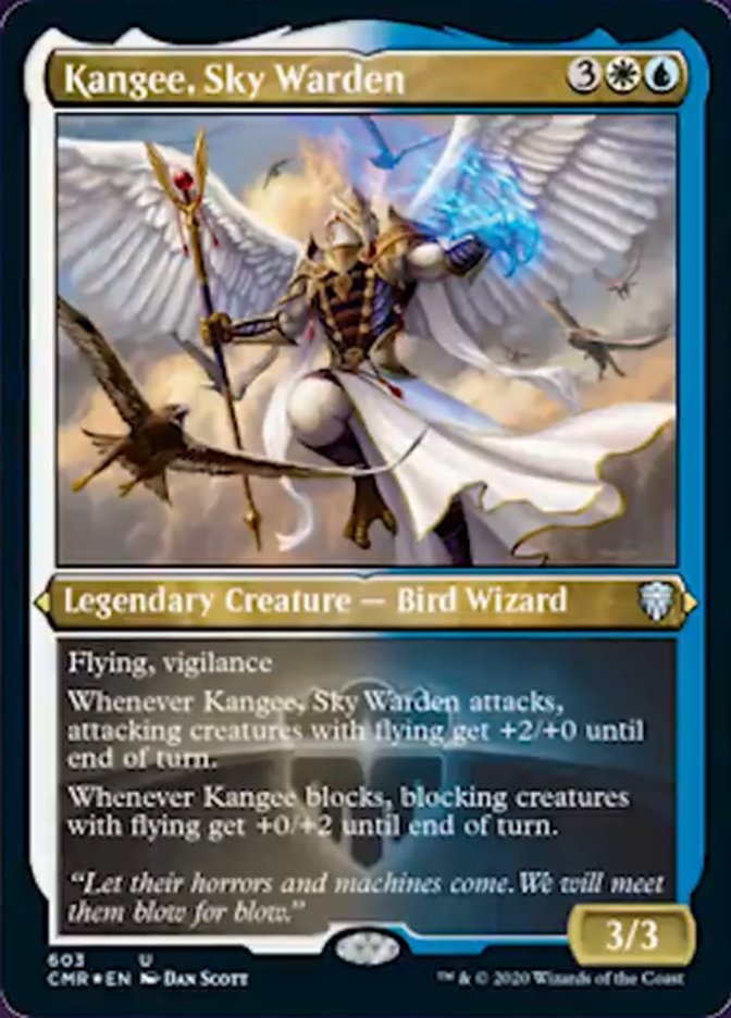 Kangee, Sky Warden [Commander Legends Etched] | Webway Games