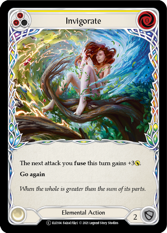 Invigorate (Yellow) [U-ELE104] Unlimited Rainbow Foil | Webway Games