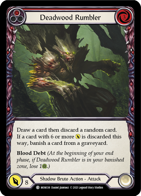 Deadwood Rumbler (Red) [MON138] 1st Edition Normal | Webway Games