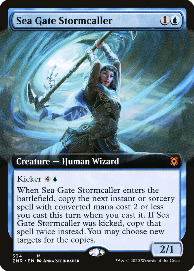 Sea Gate Stormcaller (Extended Art) [Zendikar Rising] | Webway Games