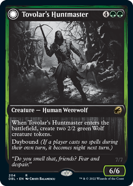 Tovolar's Huntmaster // Tovolar's Packleader [Innistrad: Double Feature] | Webway Games