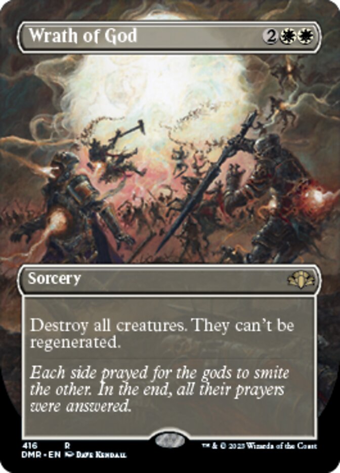 Wrath of God (Borderless Alternate Art) [Dominaria Remastered] | Webway Games