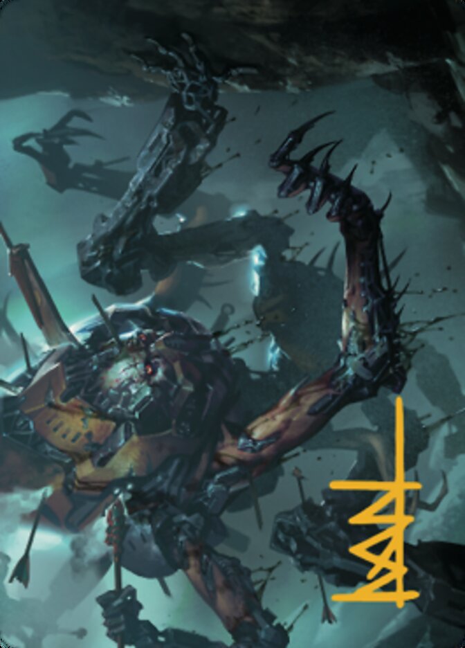 Scrapwork Rager Art Card (Gold-Stamped Signature) [The Brothers' War Art Series] | Webway Games