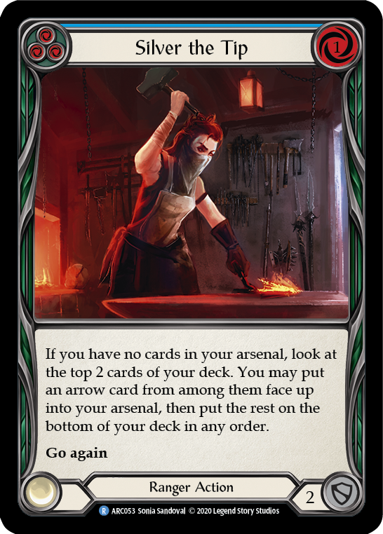 Silver the Tip (Blue) [ARC053] Unlimited Rainbow Foil | Webway Games