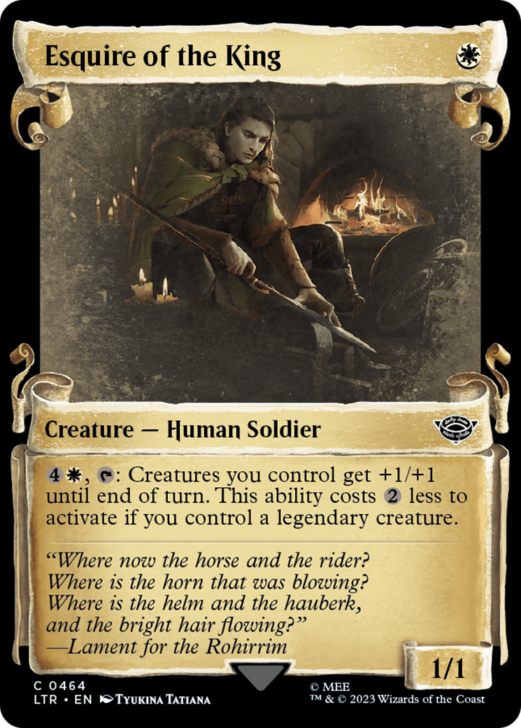 Esquire of the King [The Lord of the Rings: Tales of Middle-Earth Showcase Scrolls] | Webway Games