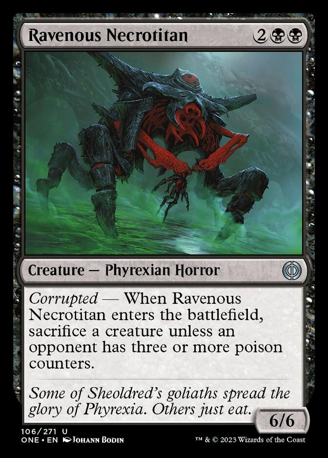 Ravenous Necrotitan [Phyrexia: All Will Be One] | Webway Games