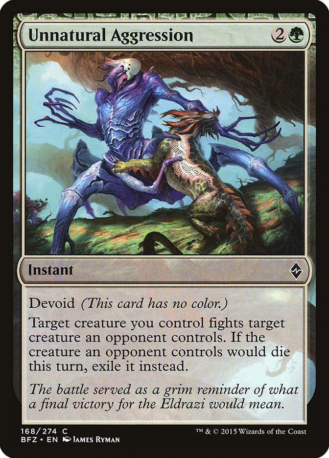 Unnatural Aggression [Battle for Zendikar] | Webway Games