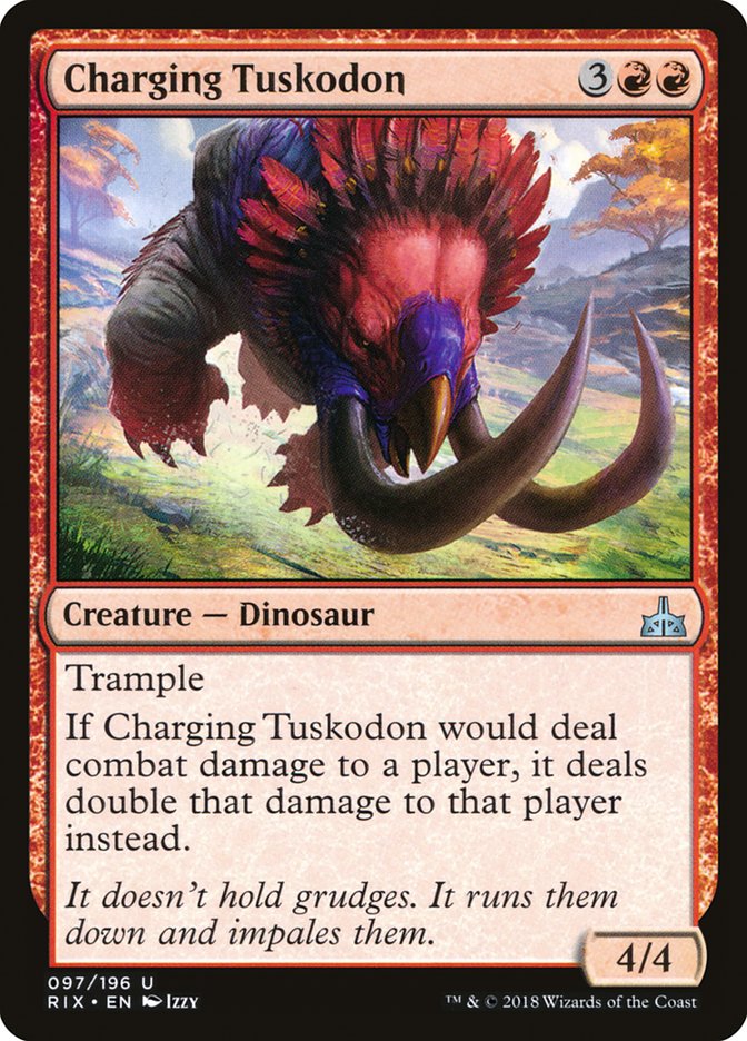 Charging Tuskodon [Rivals of Ixalan] | Webway Games