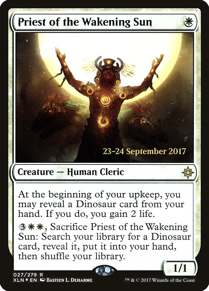 Priest of the Wakening Sun  (Prerelease) [Ixalan Prerelease Promos] | Webway Games