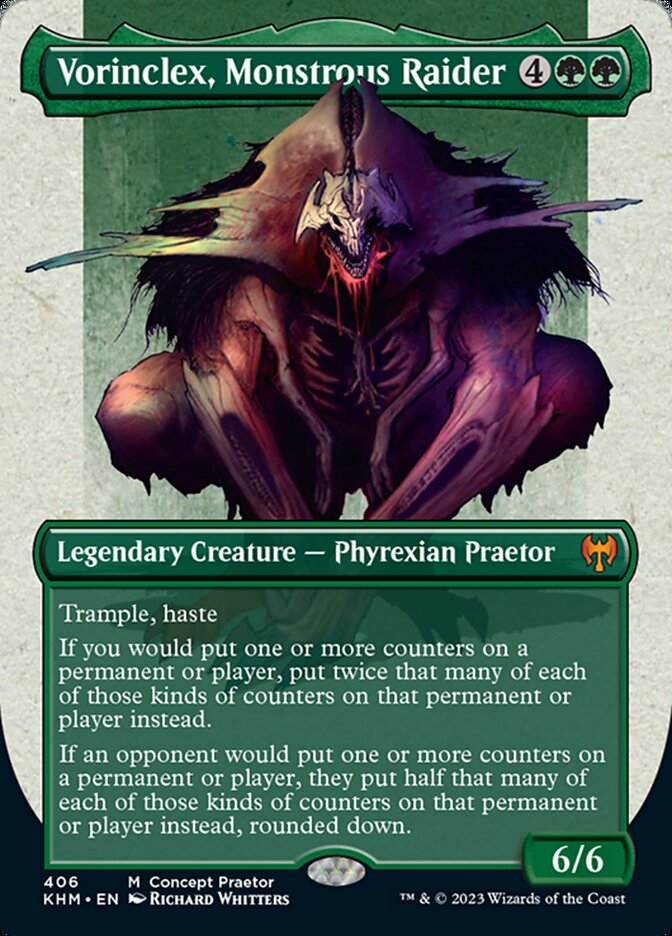 Vorinclex, Monstrous Raider (Borderless Concept Praetors) [Phyrexia: All Will Be One] | Webway Games
