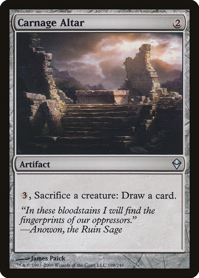 Carnage Altar [Zendikar] | Webway Games