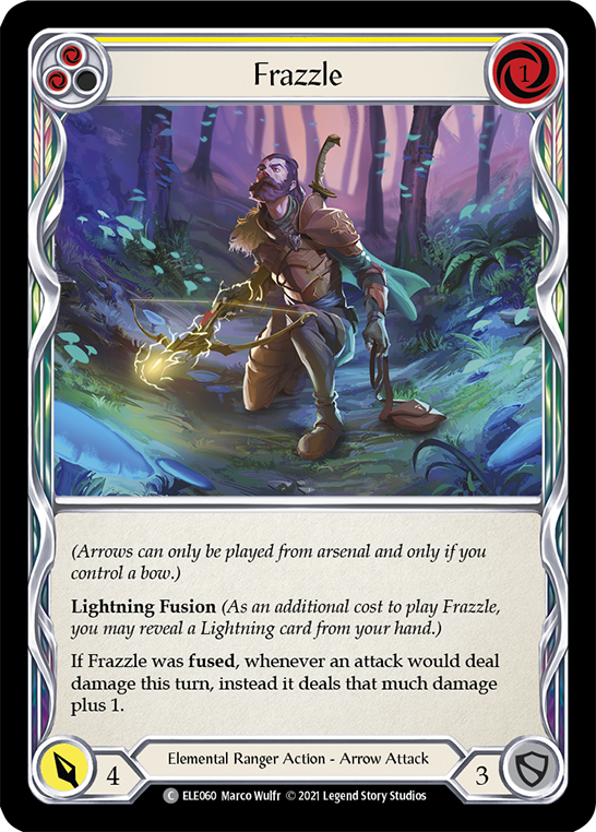 Frazzle (Yellow) [ELE060] (Tales of Aria)  1st Edition Normal | Webway Games
