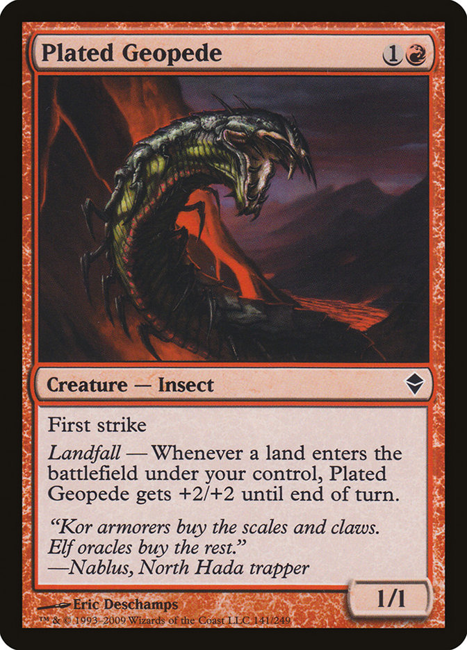 Plated Geopede [Zendikar] | Webway Games
