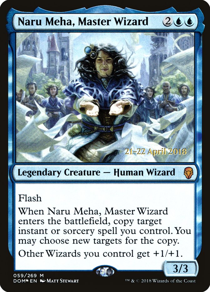 Naru Meha, Master Wizard  (Prerelease) [Dominaria Prerelease Promos] | Webway Games