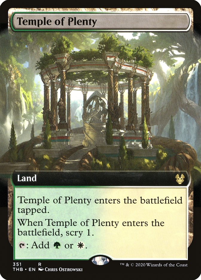 Temple of Plenty (Extended Art) [Theros Beyond Death] | Webway Games