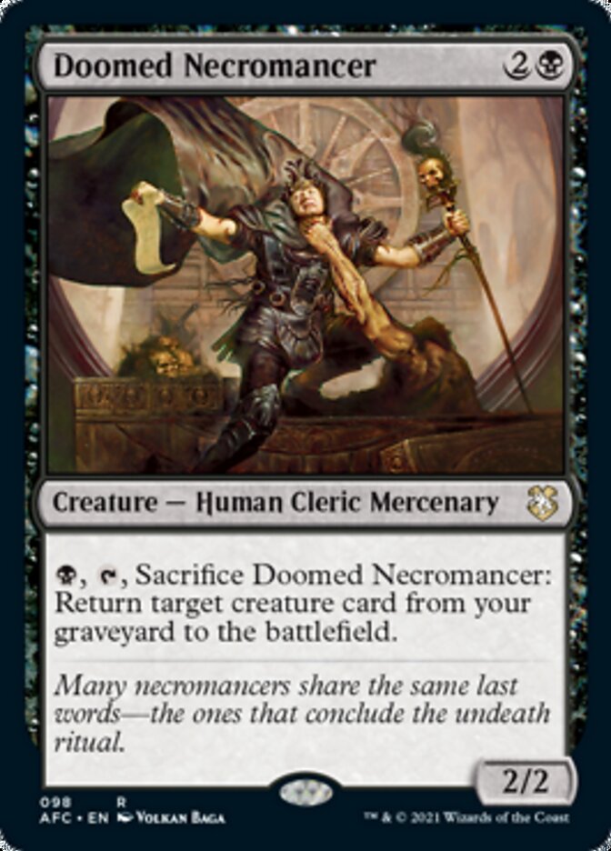 Doomed Necromancer [Dungeons & Dragons: Adventures in the Forgotten Realms Commander] | Webway Games